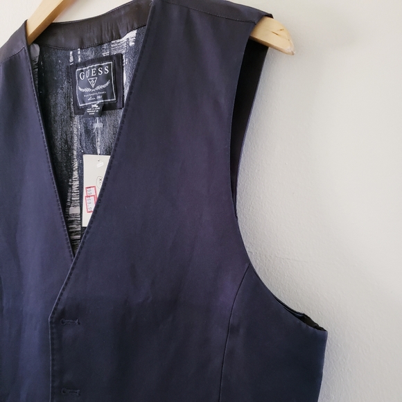 GUESS Men'S NWT Formal Vest - Black XL - Picture 8 of 15